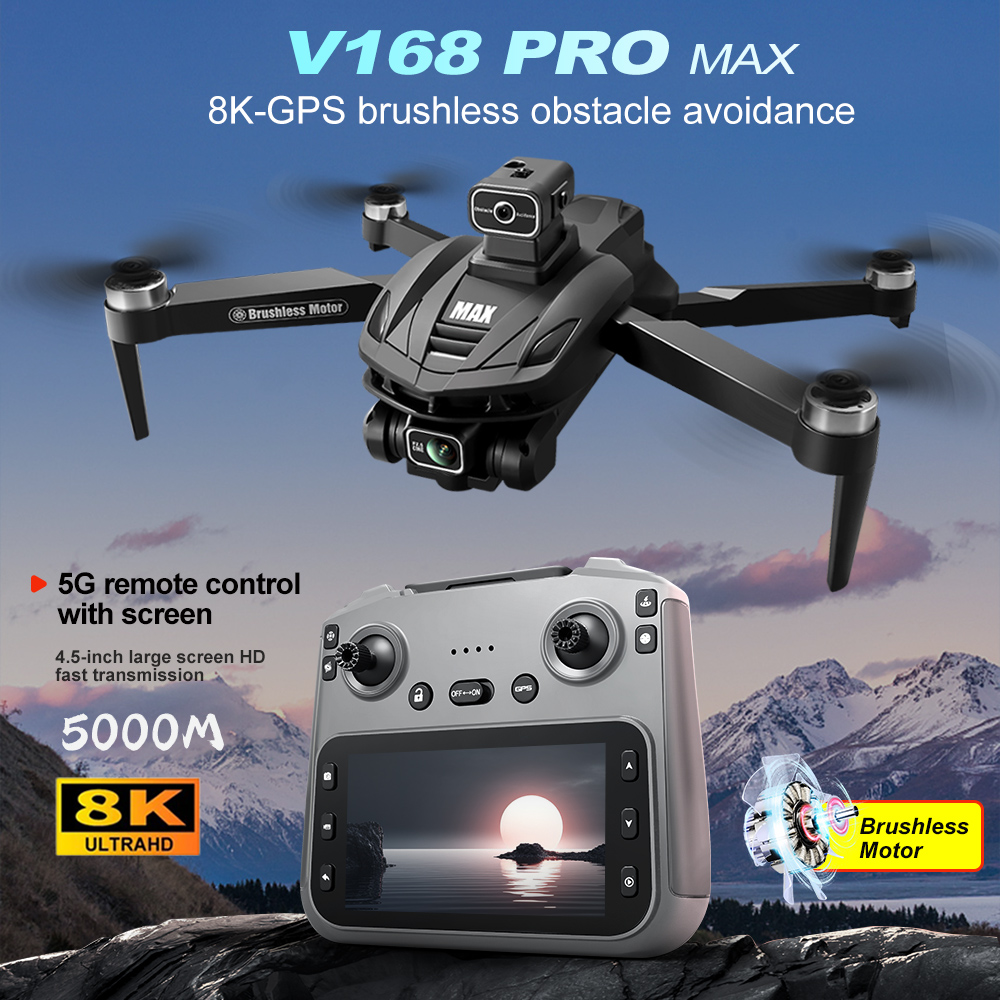V168 PRO Max GPS Drone 8K Prof - Drone Racing Camera review and price