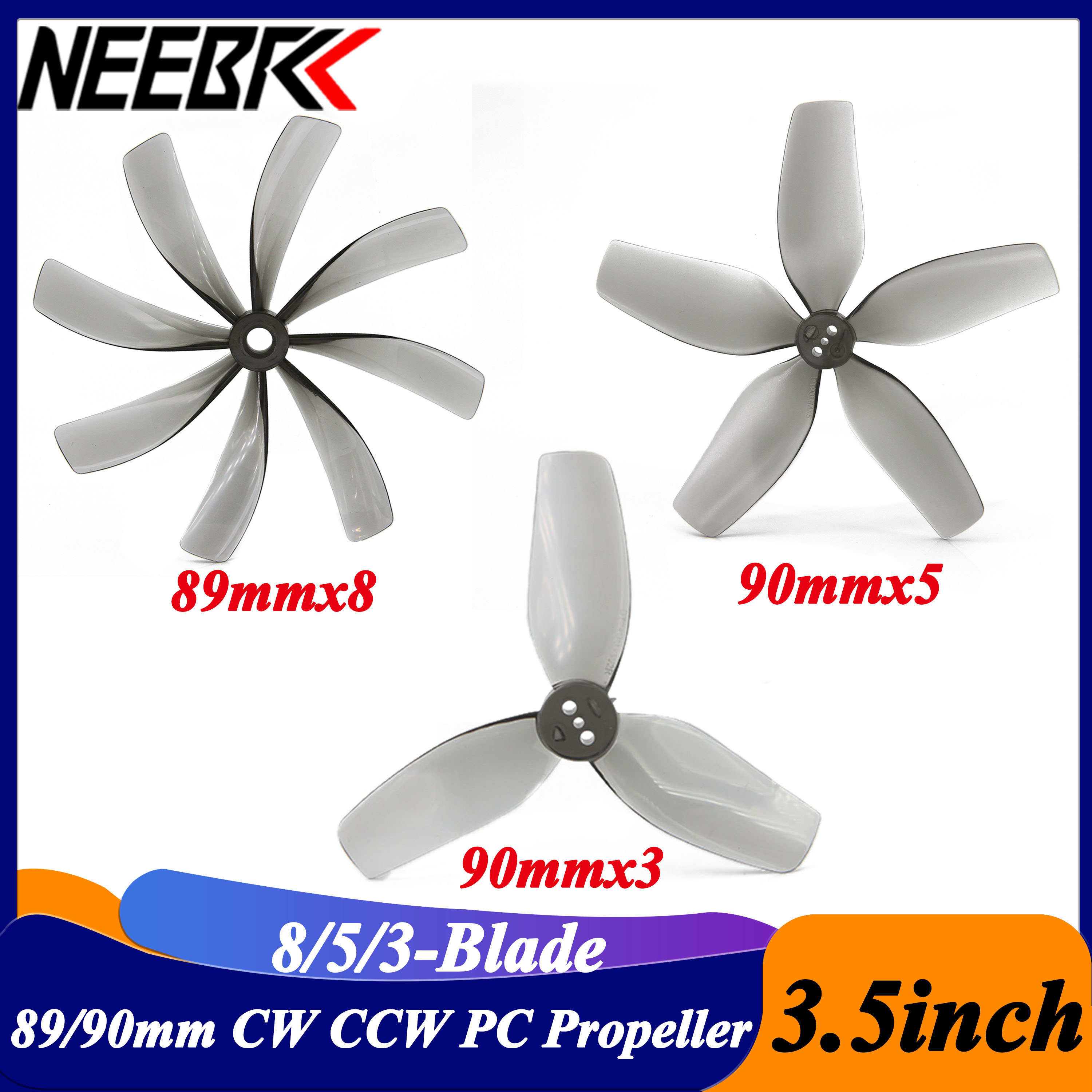 2Pairs 3.5inch 89x8 90x5 90x3  - Drone Racing Motor review and price